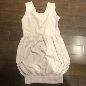 Un Deux Trois grey tank dress. Balloon skirt. EUC!